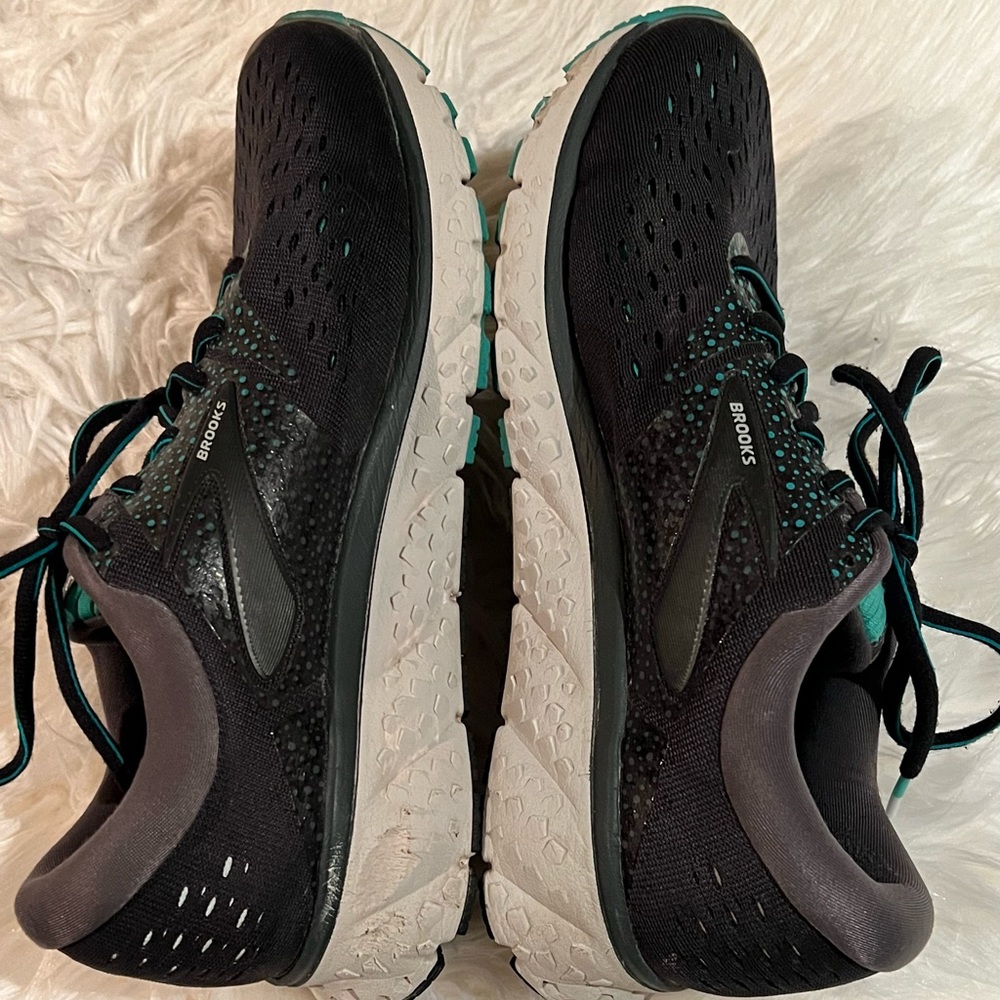 Brooks Womens Glycerin 16 1202781D081 Lace Up Black Running Shoes Size 10D - Picture 3 of 9